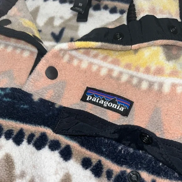 Patagonia Synchilla Fleece Snap-T Bandicoot Marrow Grey Pull Over Women’s XS